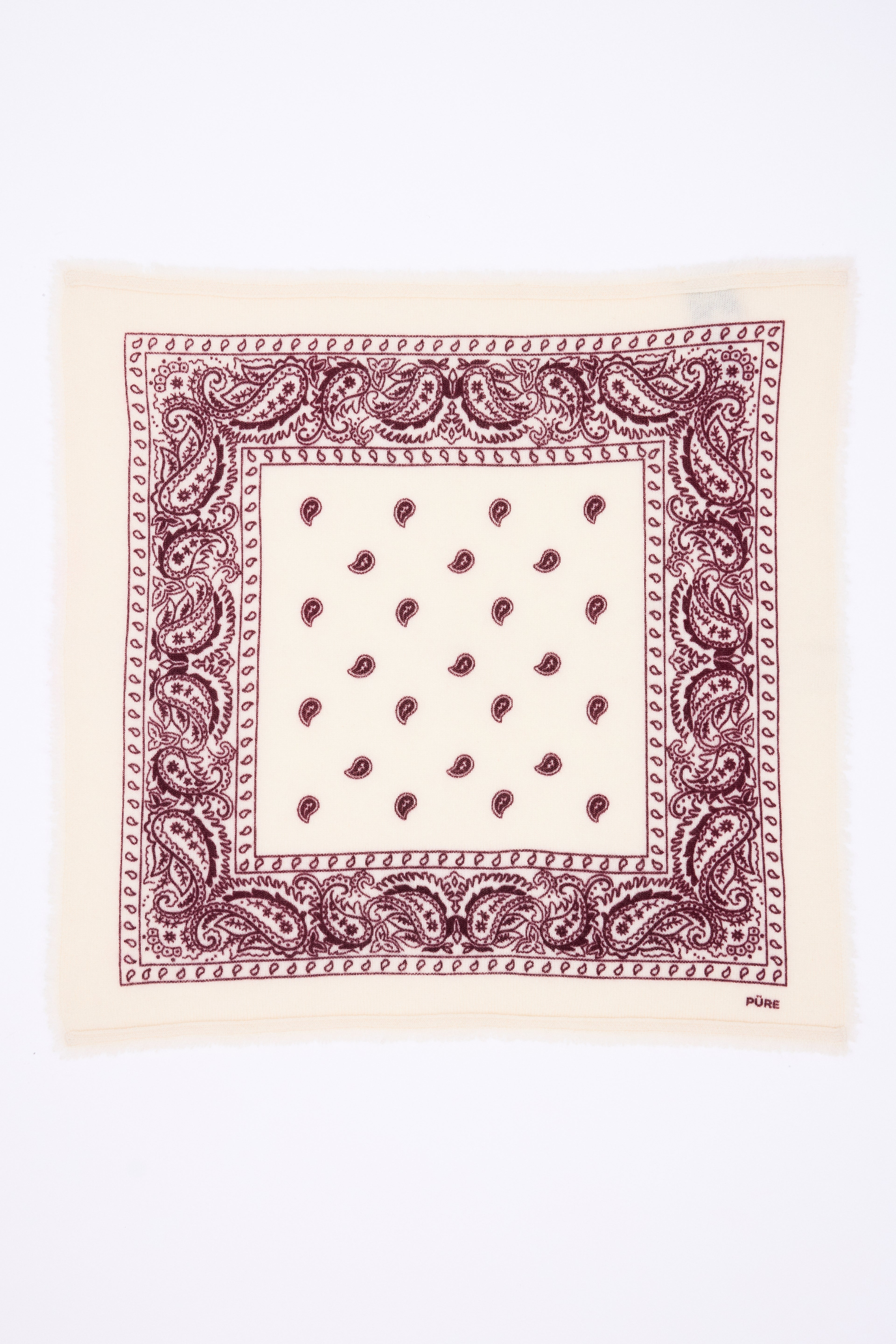 Petit Bandana Presley - Blanc Burgundy - Femme