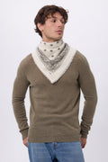 Small Presley Bandana - White Heather Khaki - Men