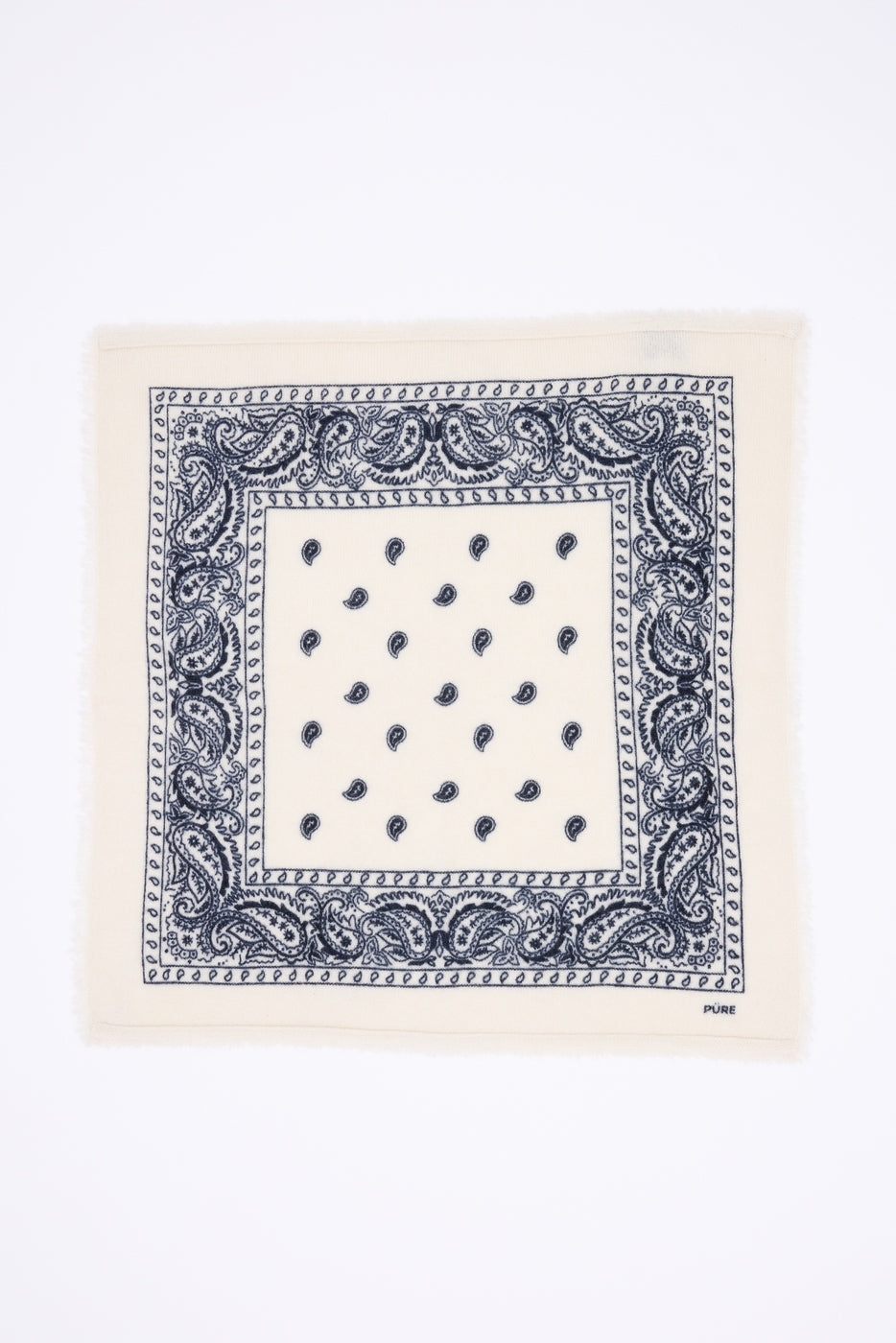 Bandana pequeño Presley - Blanco azul marino - Hombre