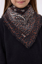 Petit Bandana Presley - Leopard Blanc - Enfant