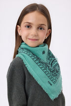 Small Presley Bandana - Pastel Green Black - Kids