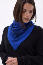 Bandana pequeño Presley - Azul rey negro - Mujer