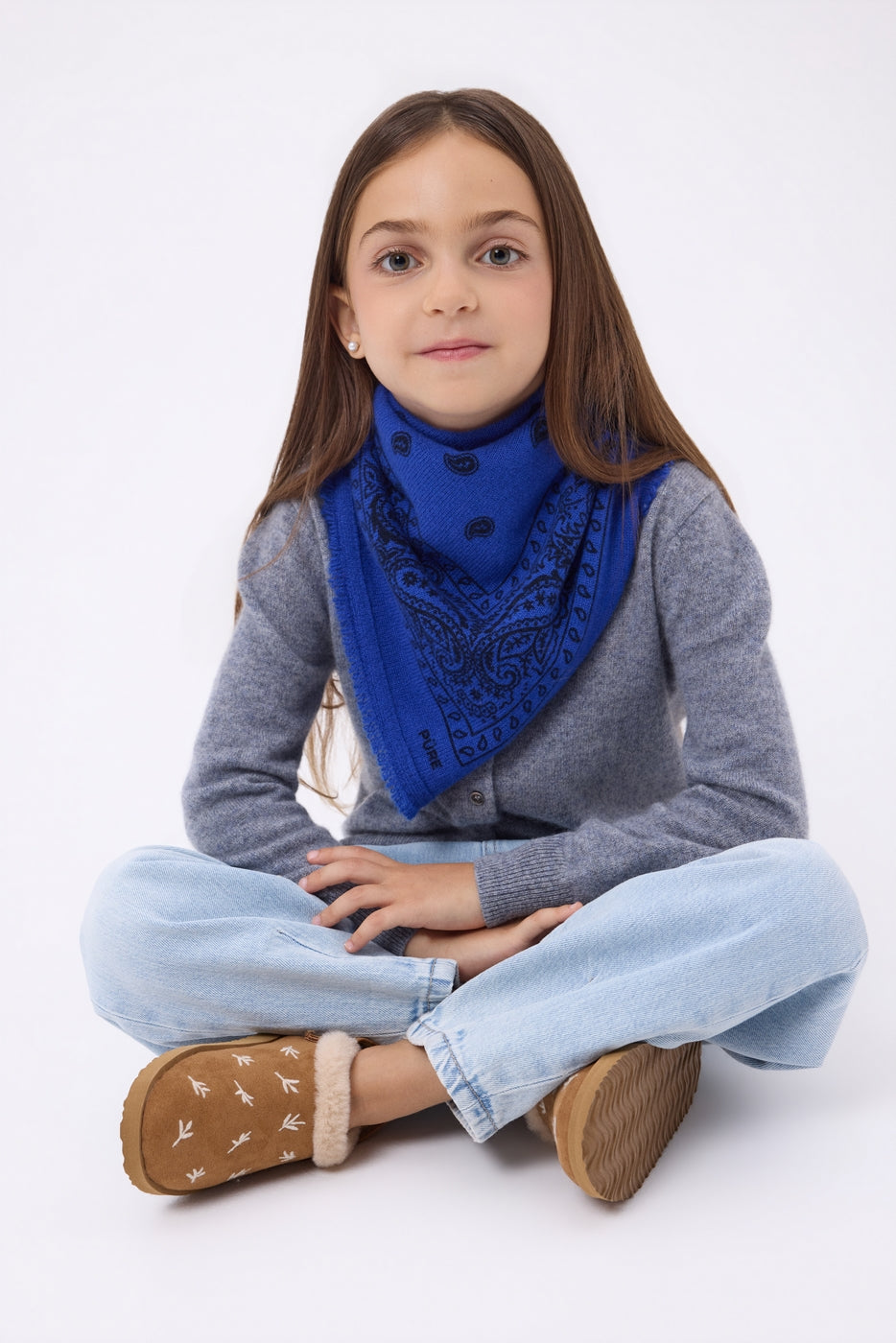 Bandana pequeño Presley - Azul rey negro - Niño