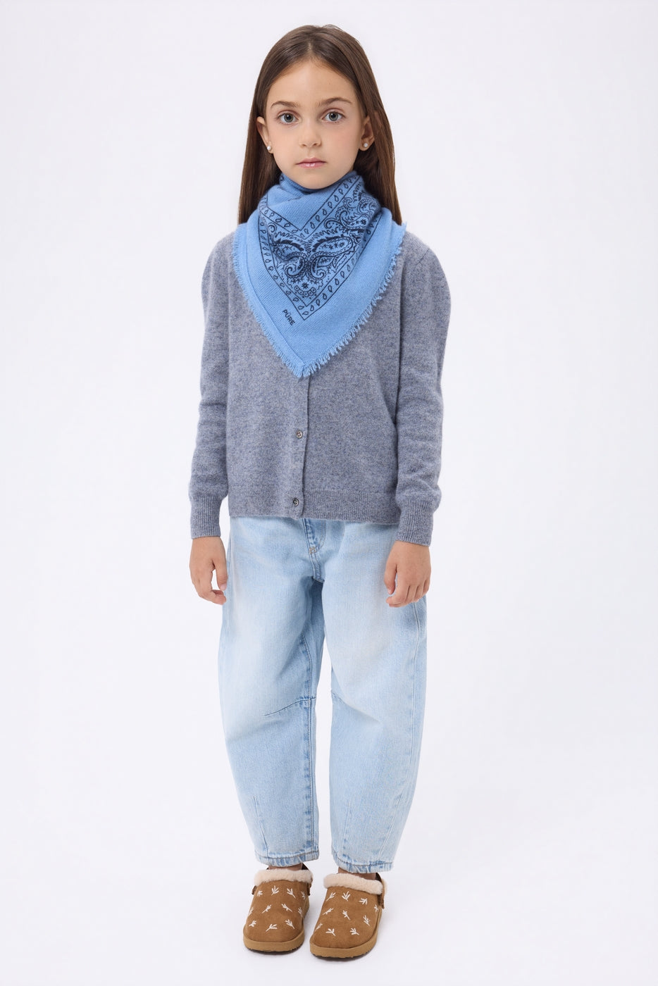 Bandana pequeño Presley - Azul claro azul marino - Niño