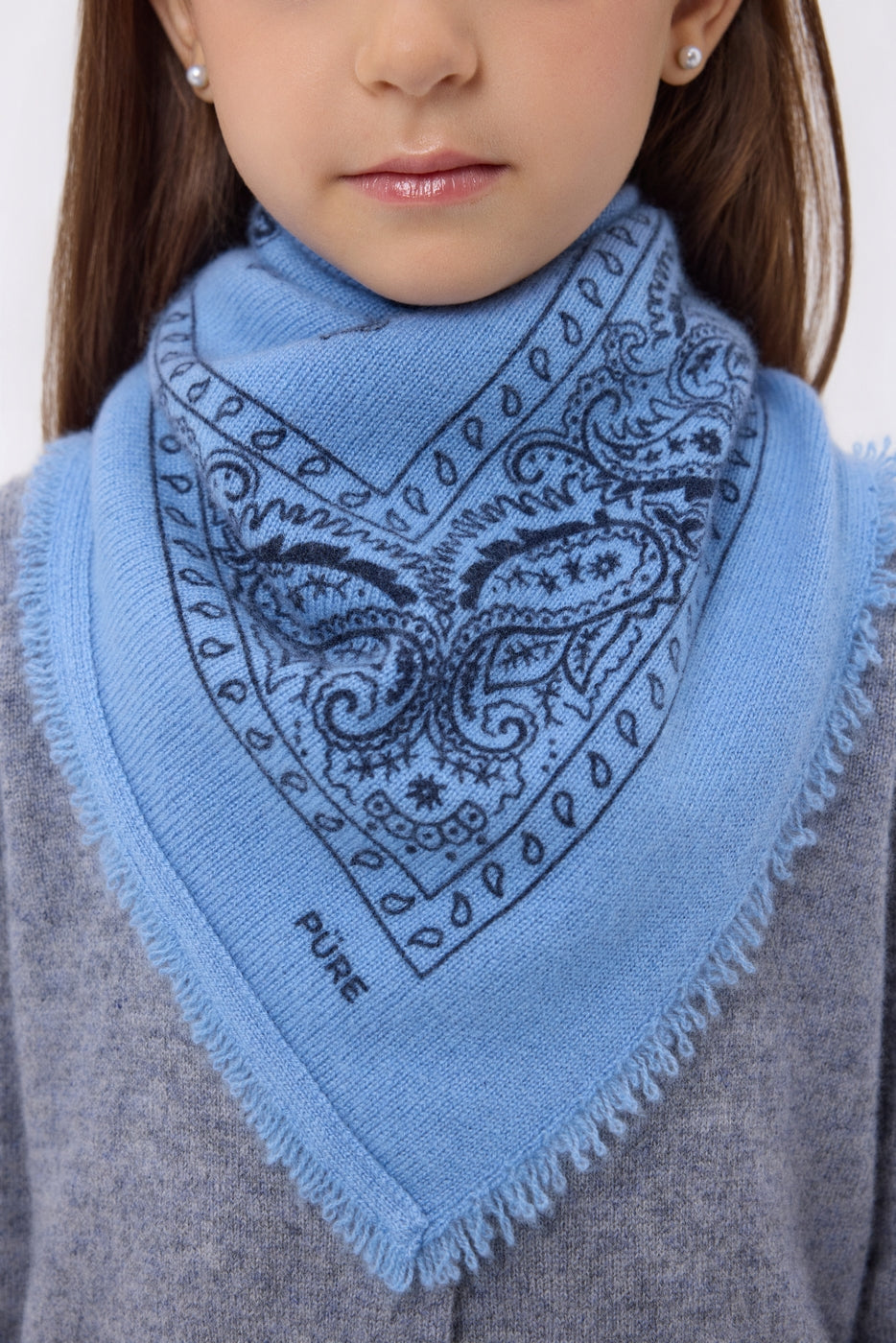 Bandana pequeño Presley - Azul claro azul marino - Niño