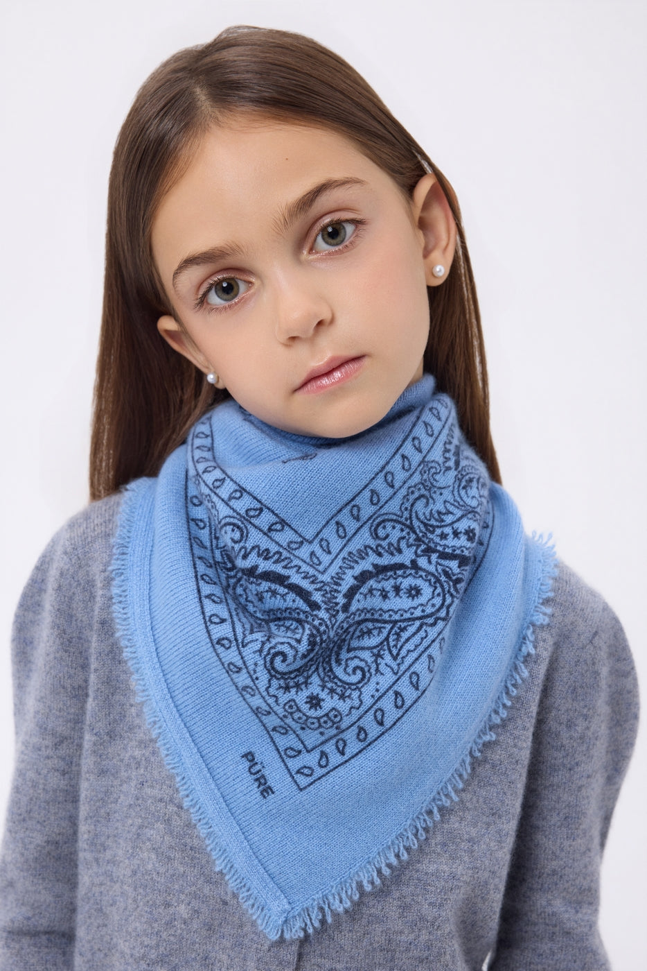 Bandana pequeño Presley - Azul claro azul marino - Niño