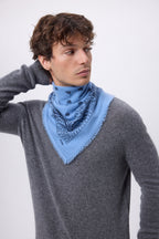Bandana pequeño Presley - Azul claro azul marino - Hombre