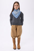 Petit Bandana Presley - Bleu Clair Blanc - Enfant