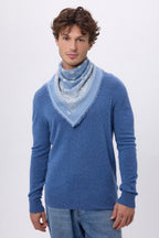 Small Presley Bandana - Light Blue White - Men