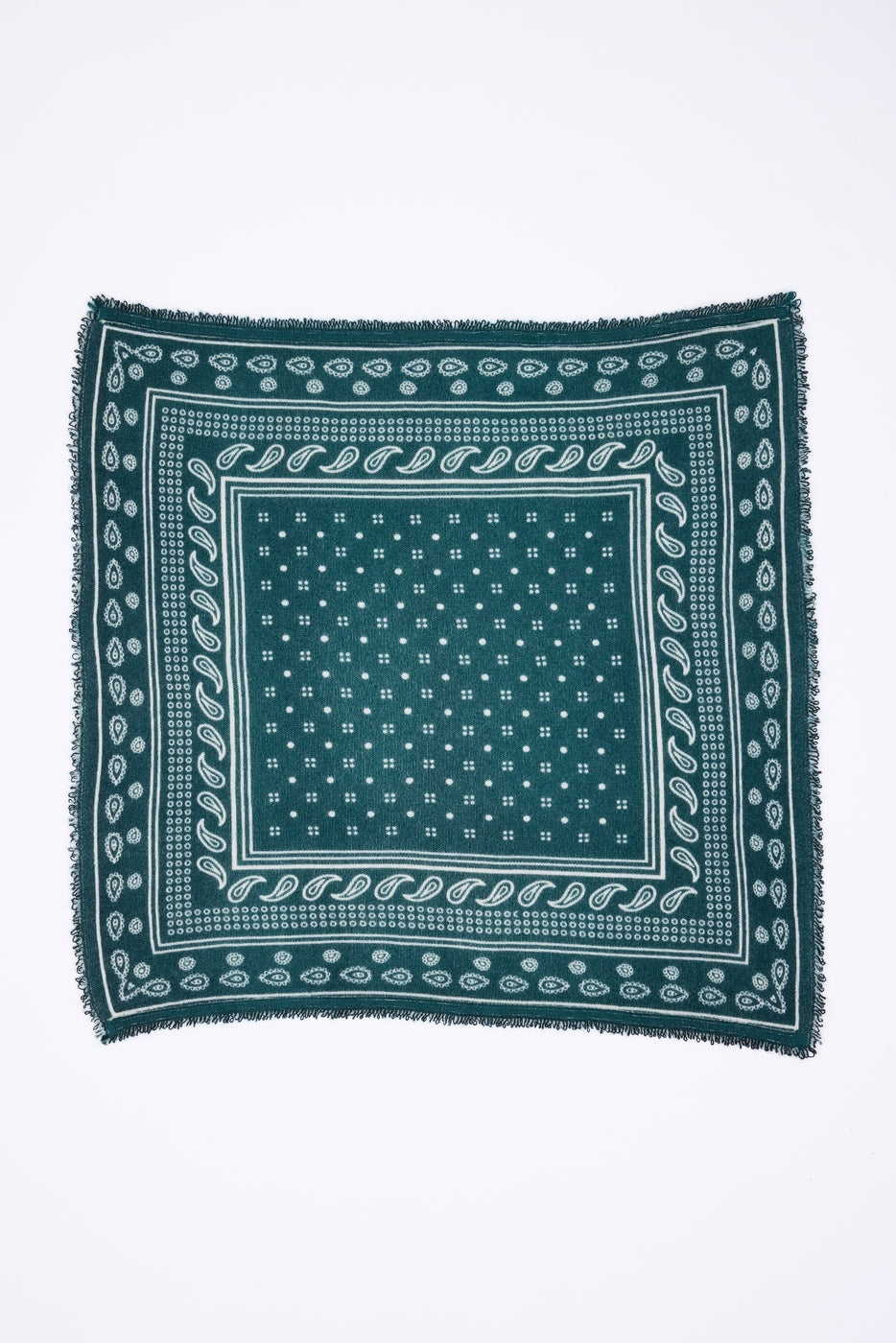 Bandana Piccola Quantico - Verde Bottiglia - Uomo - 100% Cashmere
