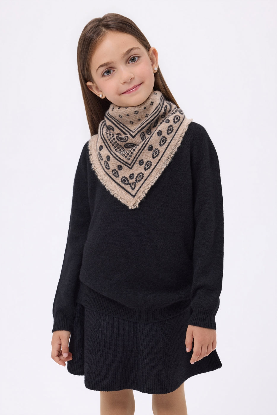 Small Quantico Bandana - Cream Beige - Kids
