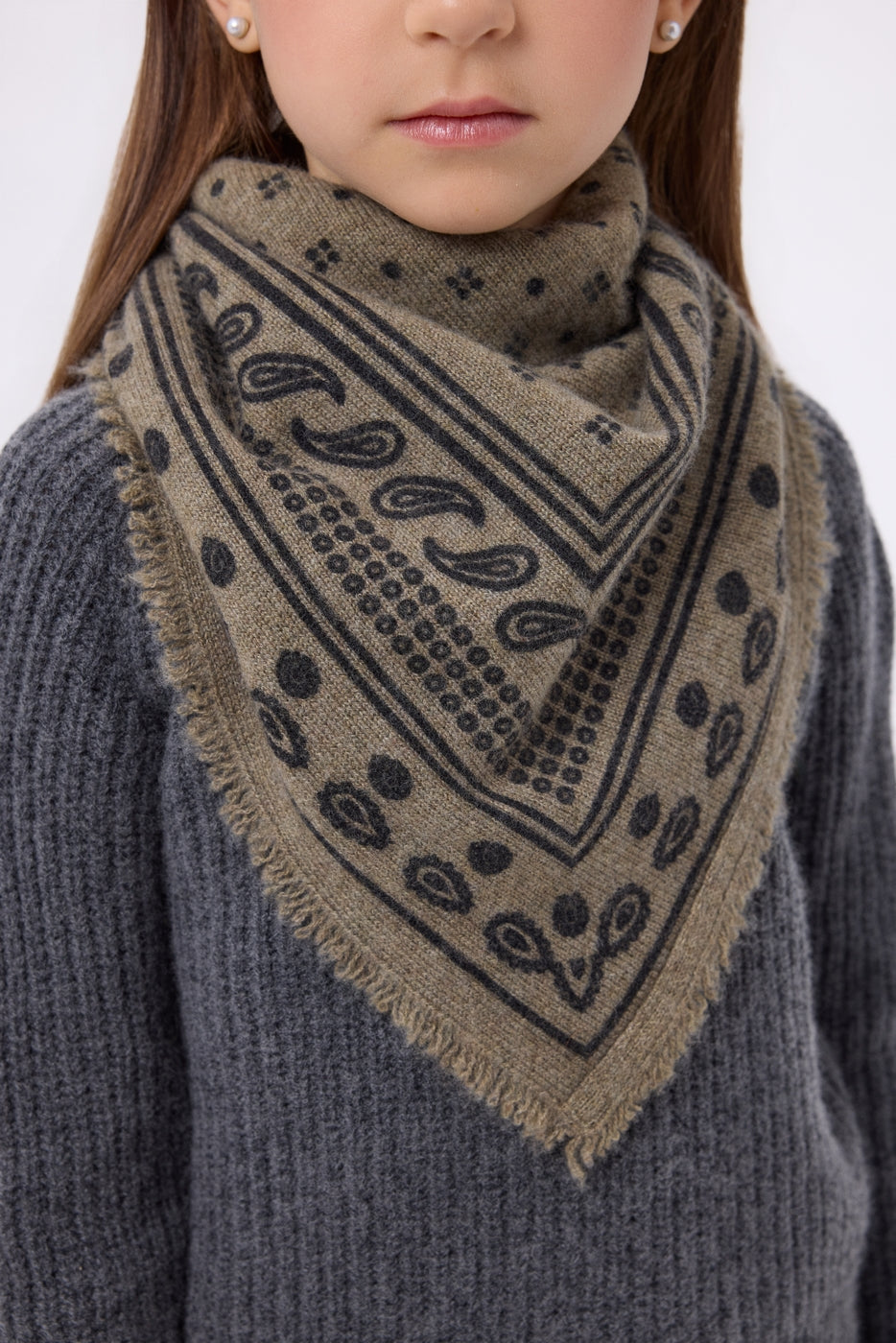 Petit Bandana Quantico - Khaki Chine - Enfant