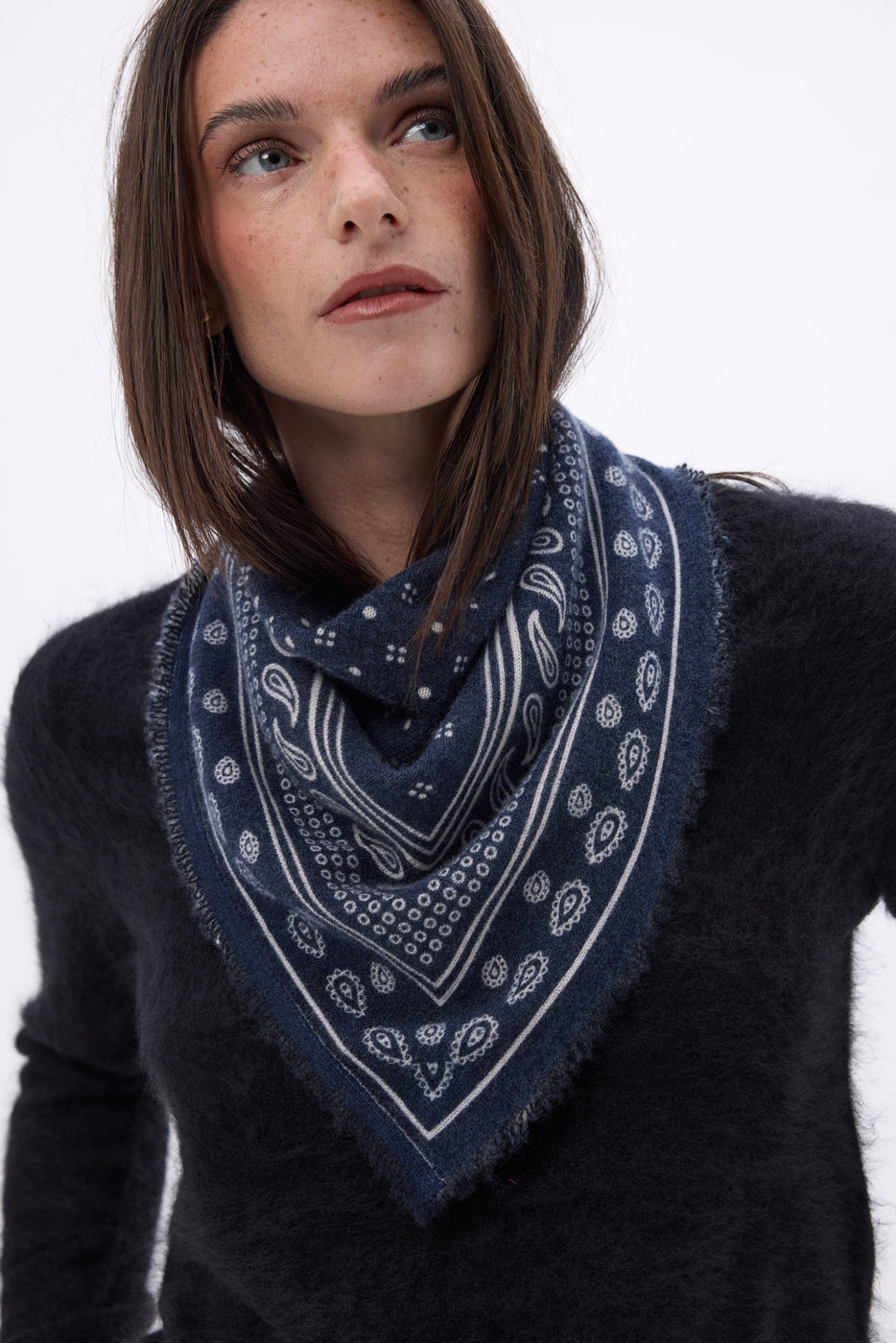 Petit Bandana Quantico - Bleu Marine - Femme