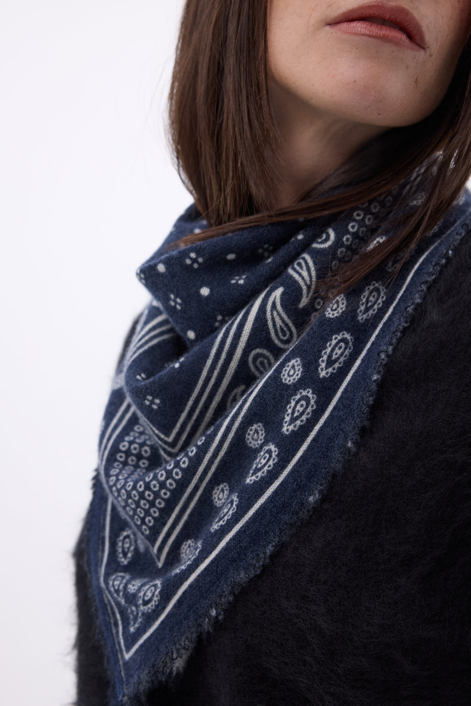 Petit Bandana Quantico - Bleu Marine - Femme