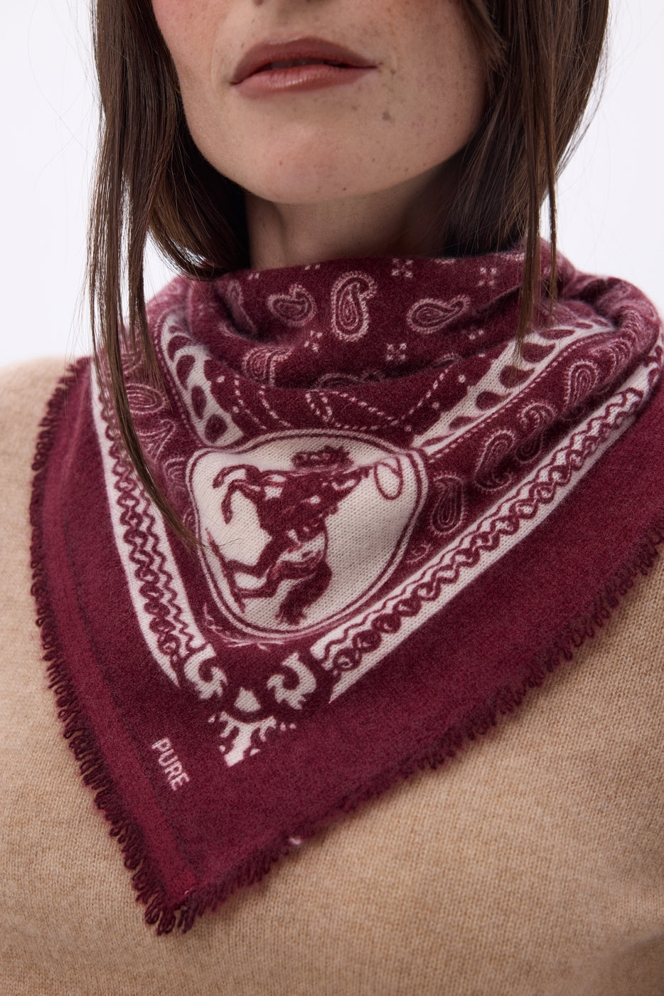 Petit Bandana Rodéo Small Rodeo - Bordeaux - Femme