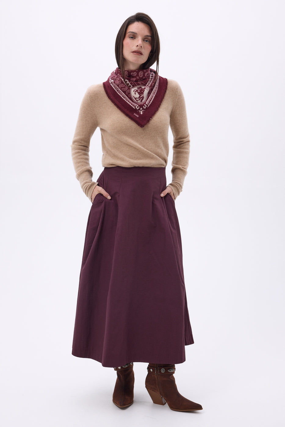 Petit Bandana Rodéo Small Rodeo - Bordeaux - Femme