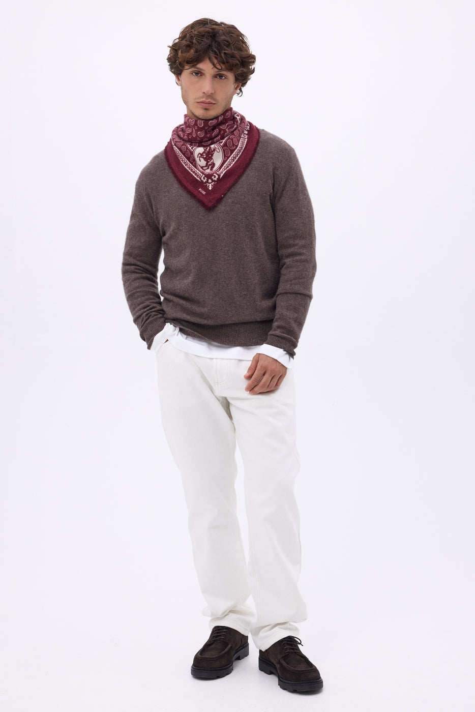 Bandana pequeño de rodeo Small Rodeo - Burdeos - Hombre