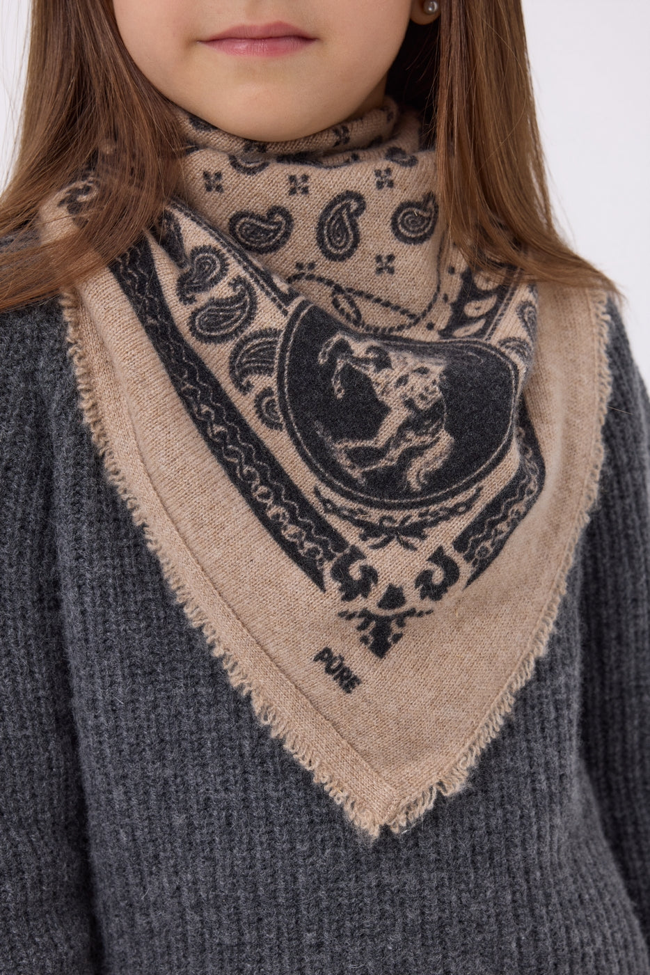 Small Rodeo Bandana - Cream Beige - Kids