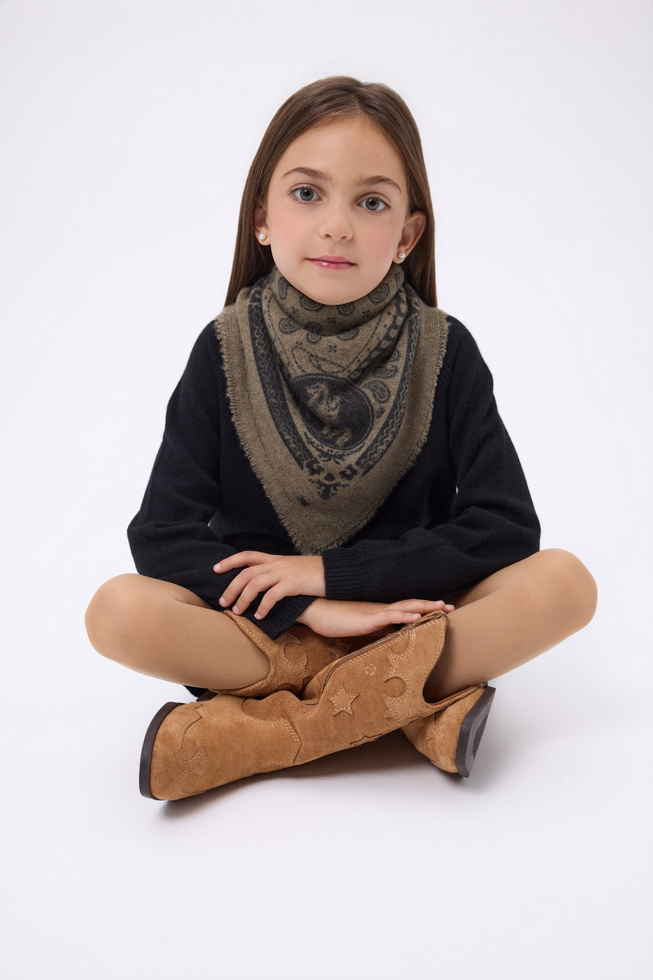 Petit Bandana Rodéo Small Rodeo - Khaki Chine - Femme