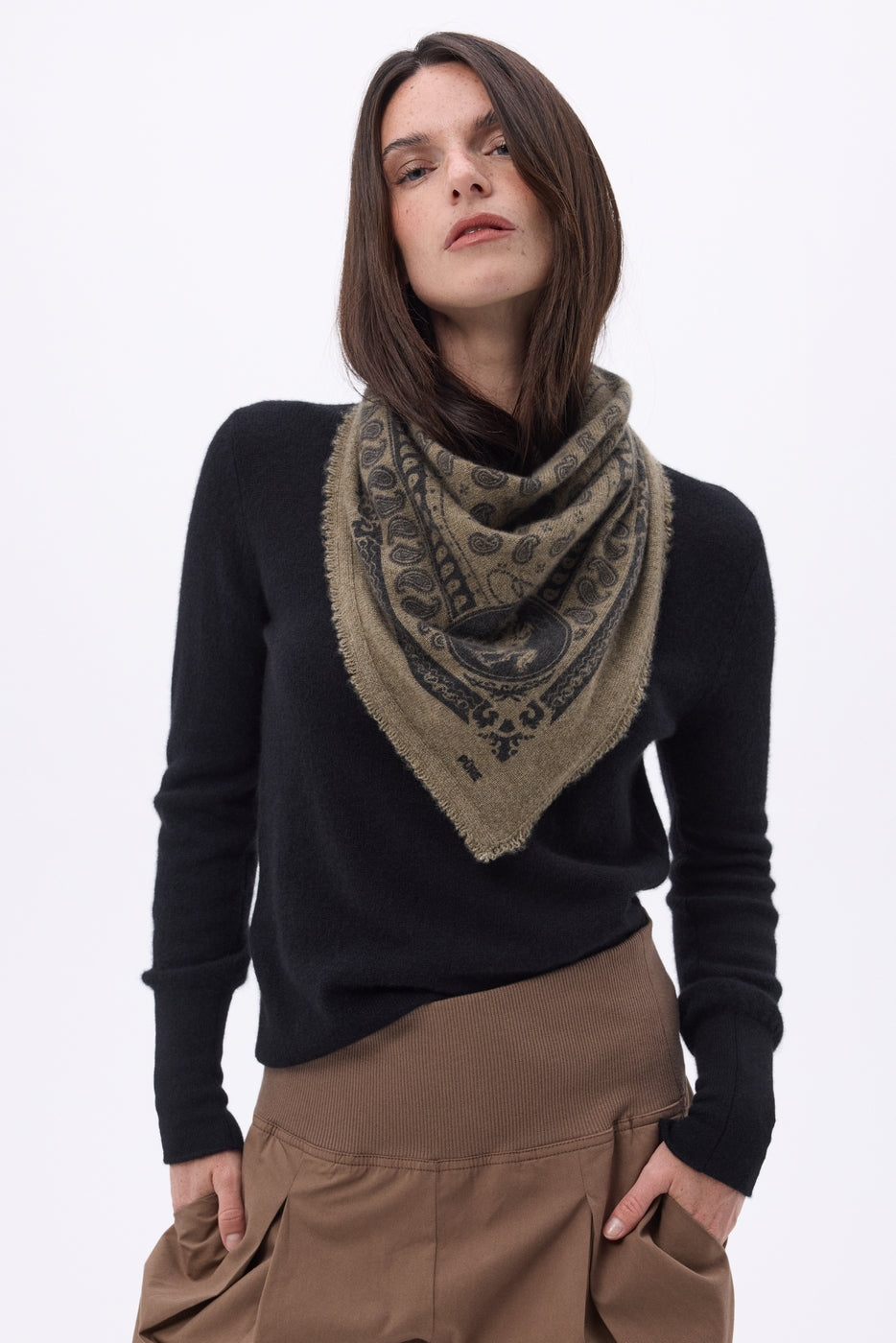 Petit Bandana Rodéo Small Rodeo - Khaki Chine - Femme
