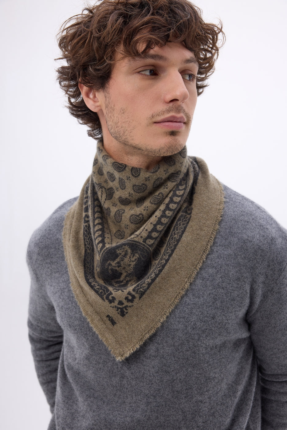 Small Rodeo Bandana - Heather Khaki - Men