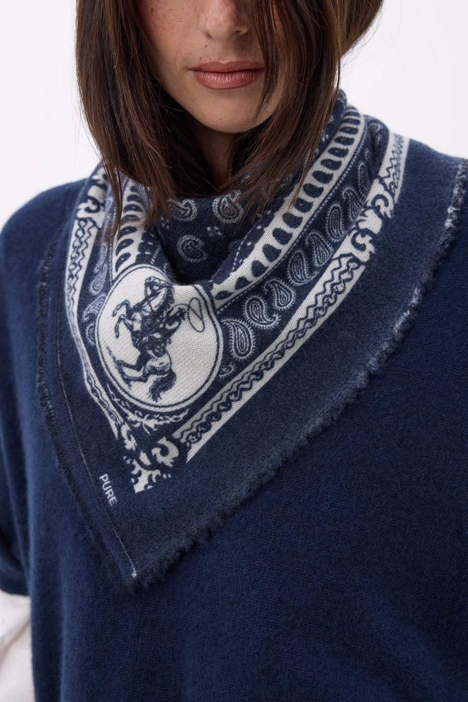 Petit Bandana Rodéo Small Rodeo - Bleu Marine - Femme