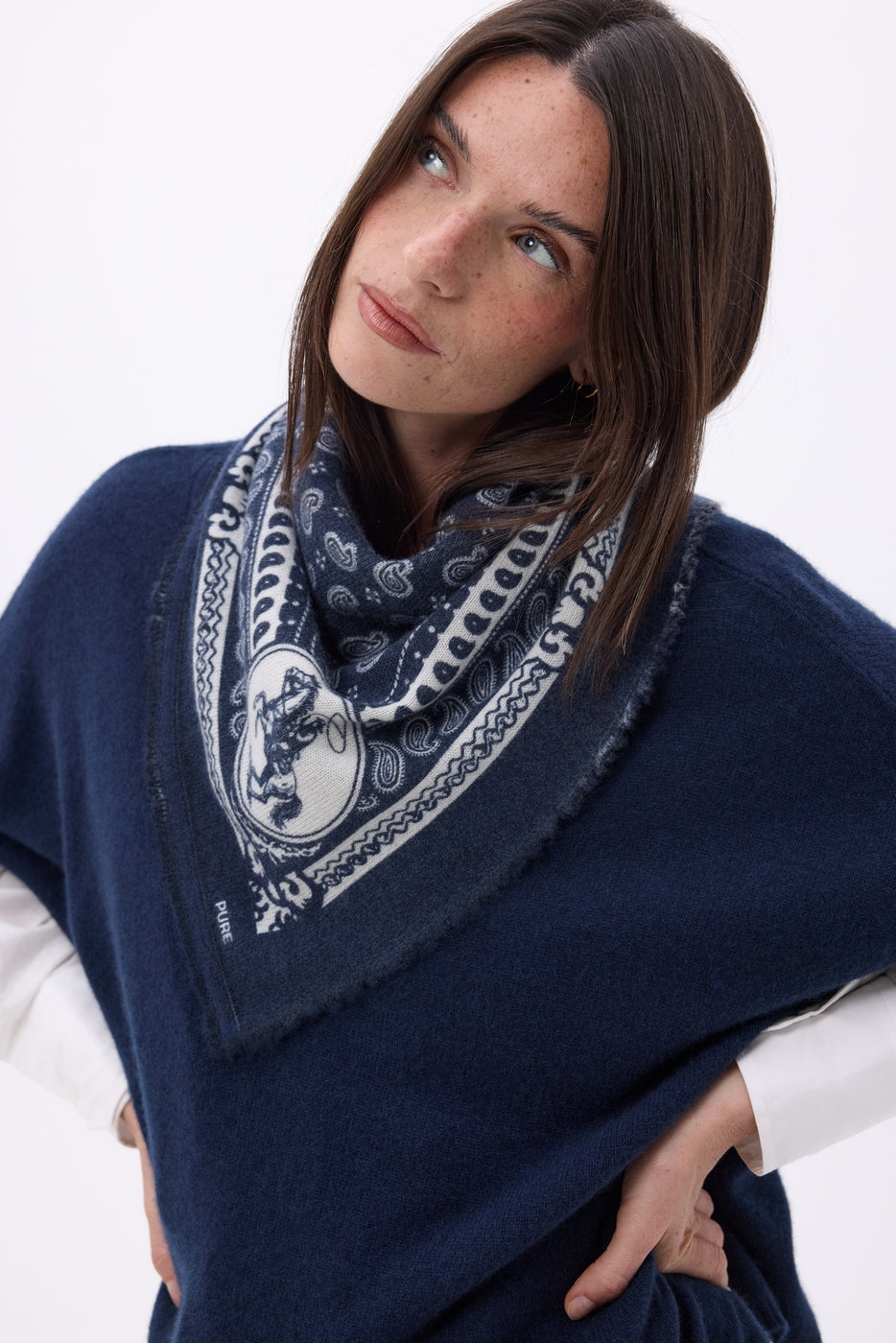 Petit Bandana Rodéo Small Rodeo - Bleu Marine - Femme