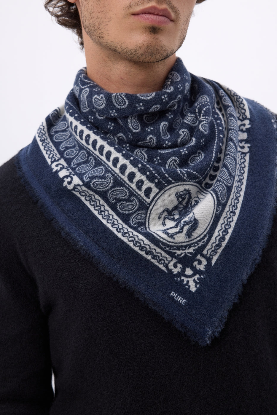 Bandana pequeño de rodeo Small Rodeo - azul marino - hombre