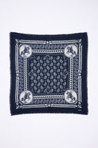 Bandana Piccola Rodéo Small Rodeo - Blu Marino - Bambino - 100% Cashmere