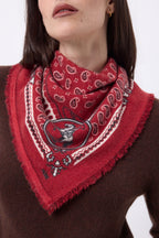Petit Bandana Rodéo Small Rodeo - Rouge Blanc Noir - Femme