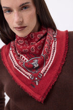 Petit Bandana Rodéo Small Rodeo - Rouge Blanc Noir - Femme