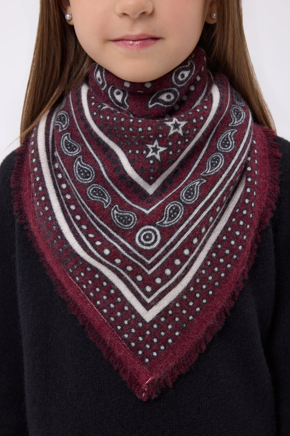 Petit Bandana Star - Bordeaux - Enfant