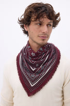 Bandana pequeño Star - Burdeos - Hombre