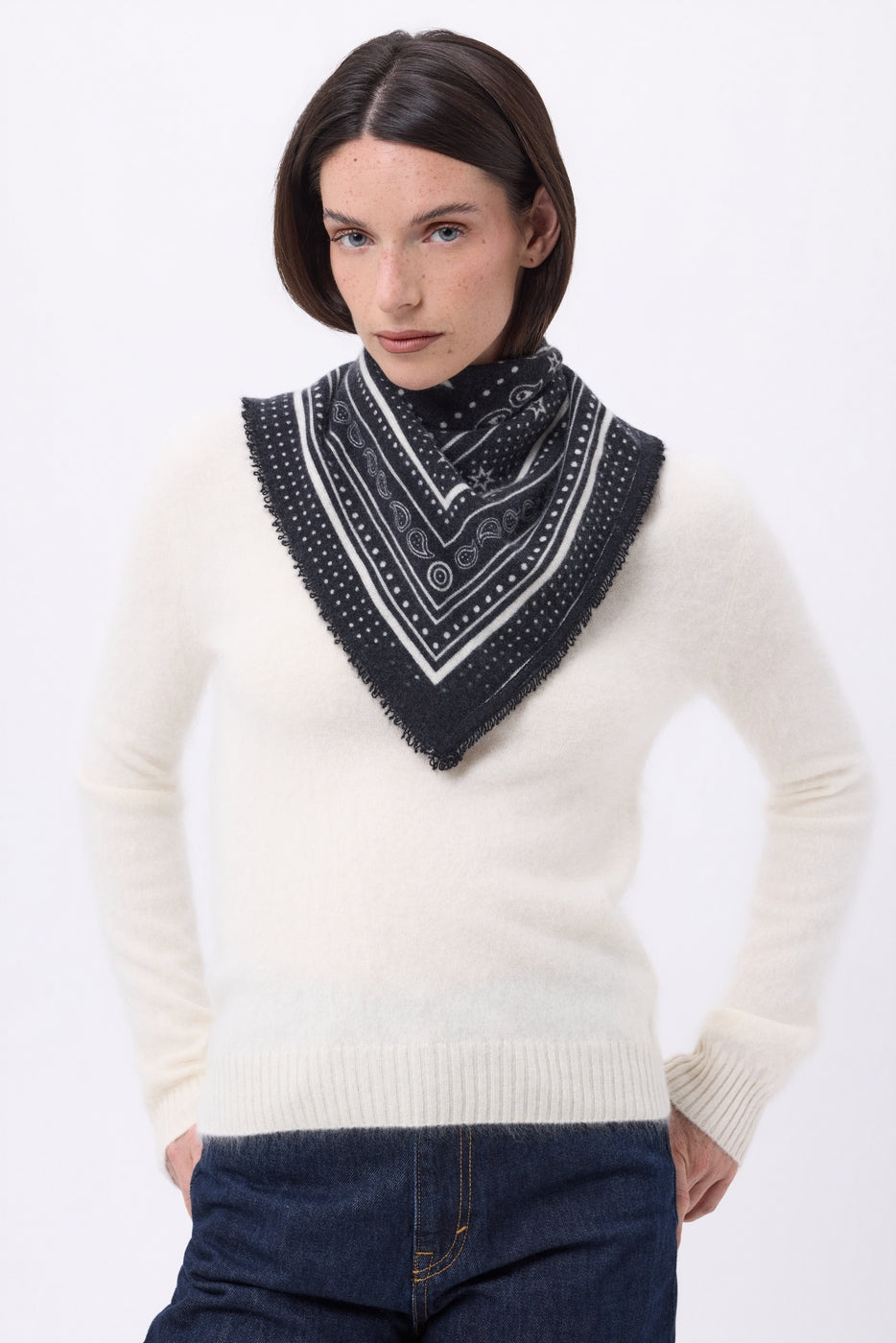 Pañuelo pequeño Star - Negro - Mujer