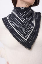 Pañuelo pequeño Star - Negro - Mujer