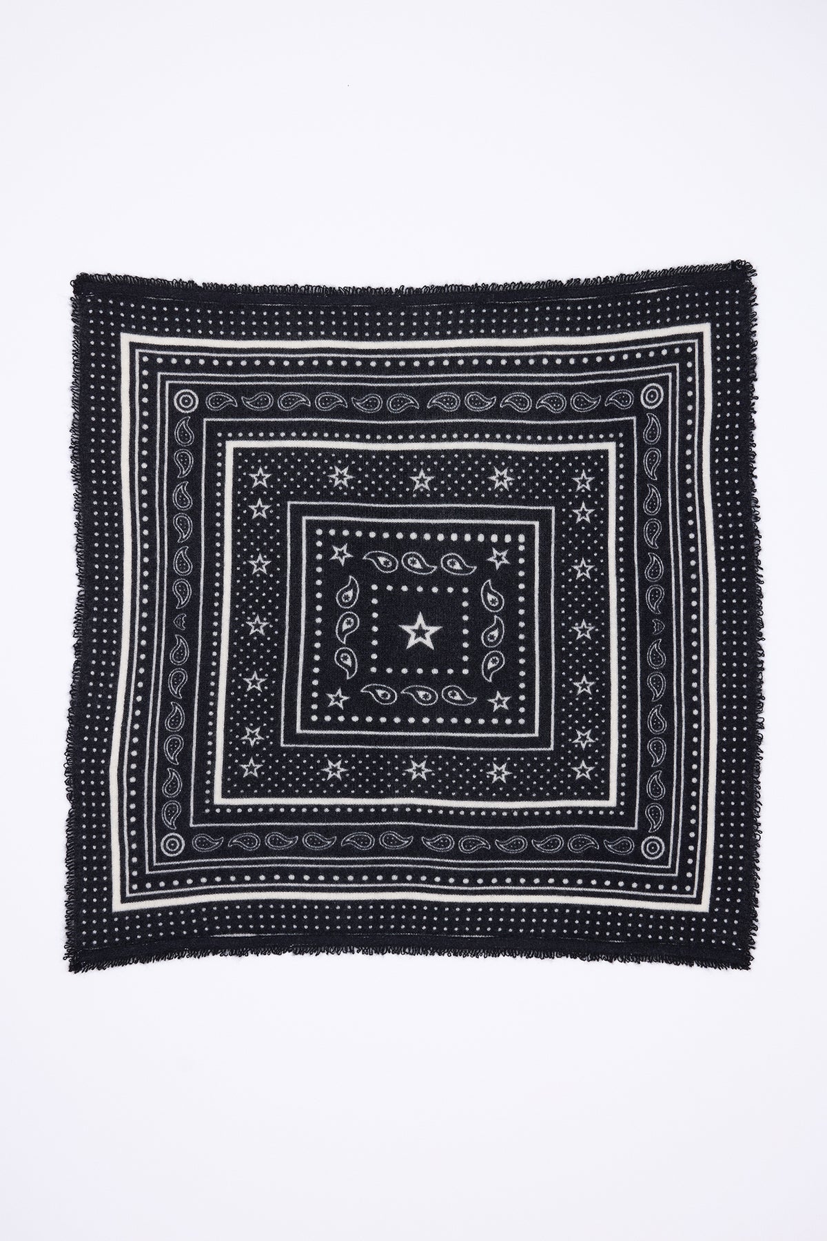 Piccolo Bandana Star - Nero - Bambino - 100% Cashmere
