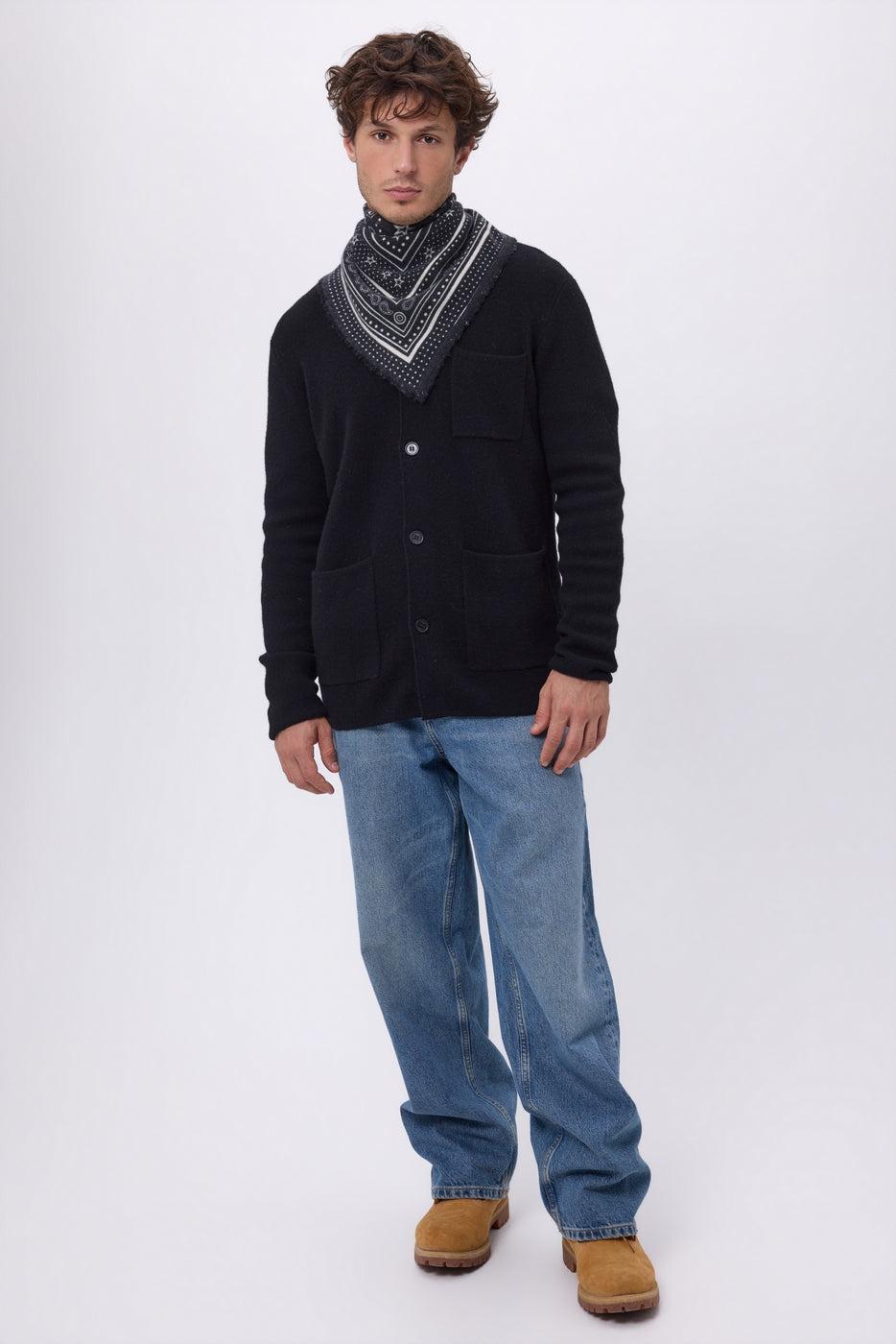 Petit Bandana Star - Noir - Homme