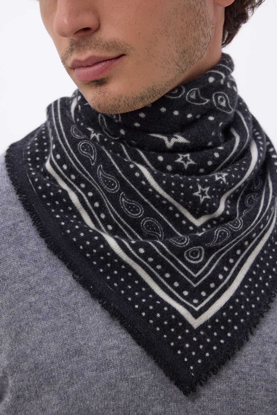 Petit Bandana Star - Noir - Homme
