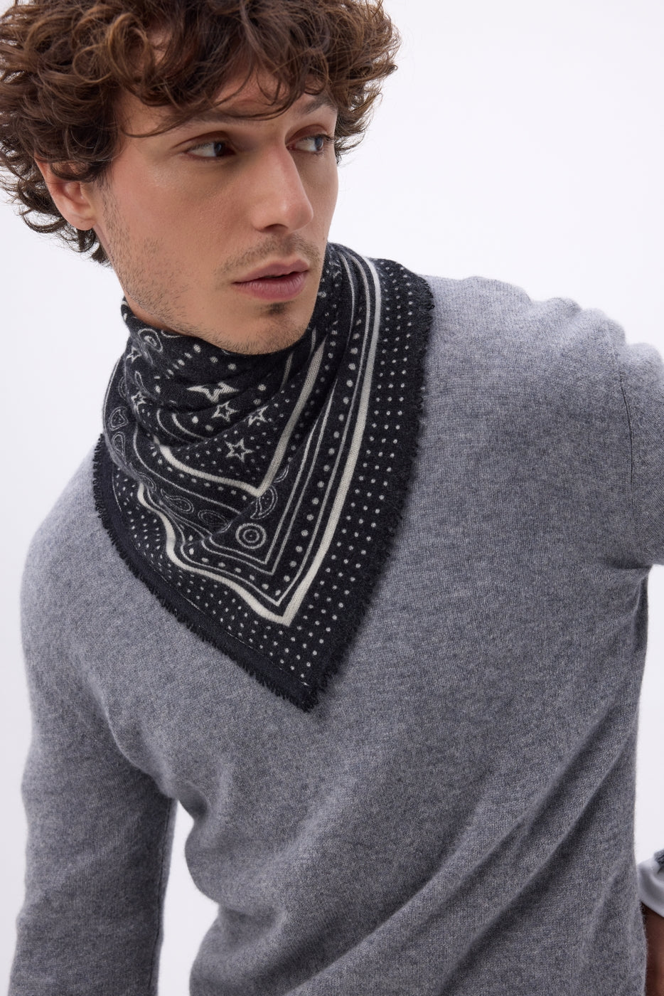 Petit Bandana Star - Noir - Homme