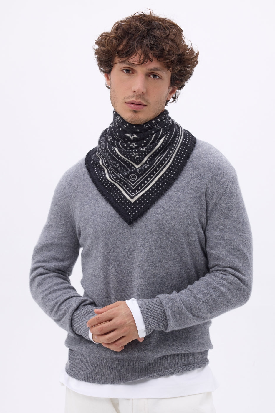 Petit Bandana Star - Noir - Homme