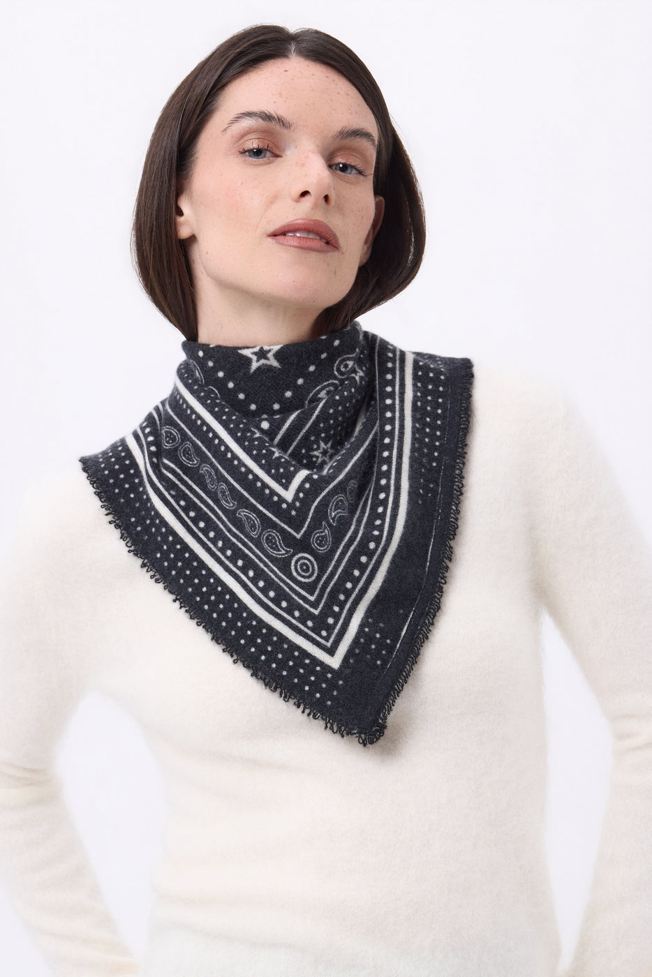 Pañuelo pequeño Star - Negro - Mujer