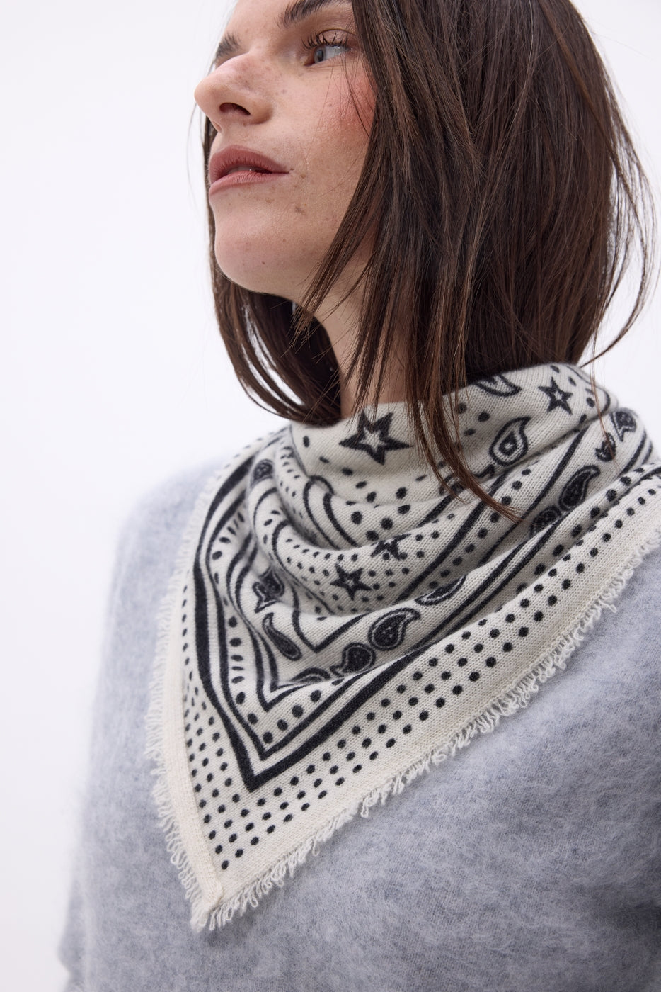 Bandana Star pequeño - Blanco - Mujer