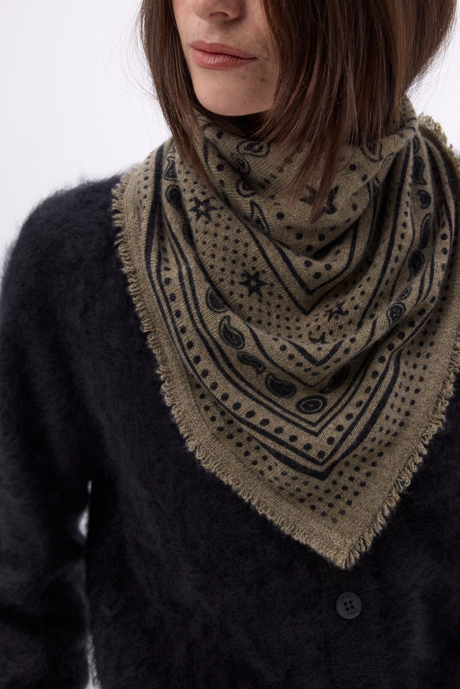 Petit Bandana Star - Khaki Chine - Femme