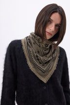 Petit Bandana Star - Khaki Chine - Femme