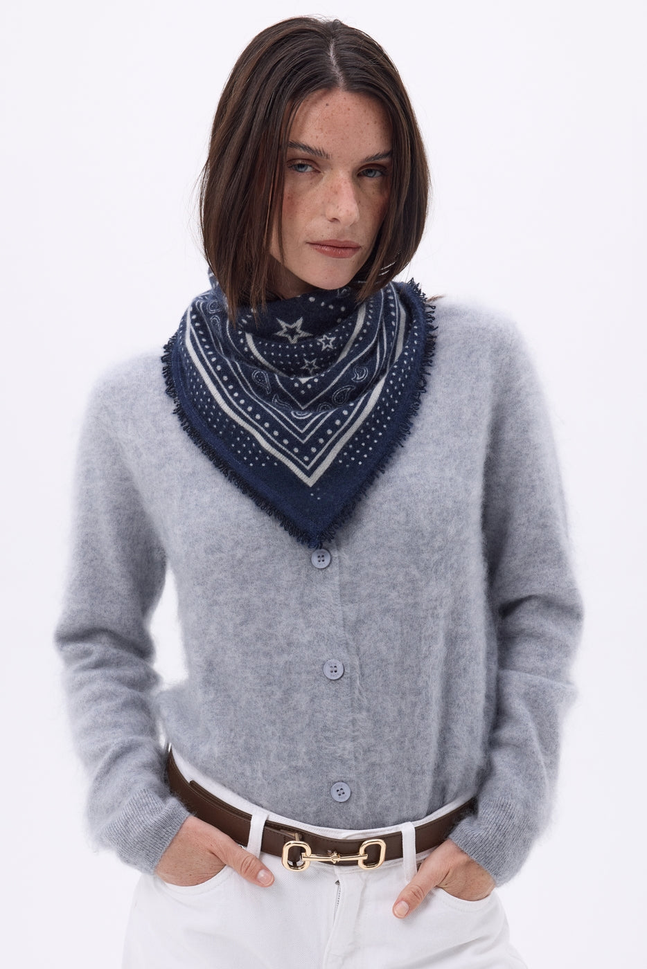 Bandana pequeño Star - Azul marino - Mujer