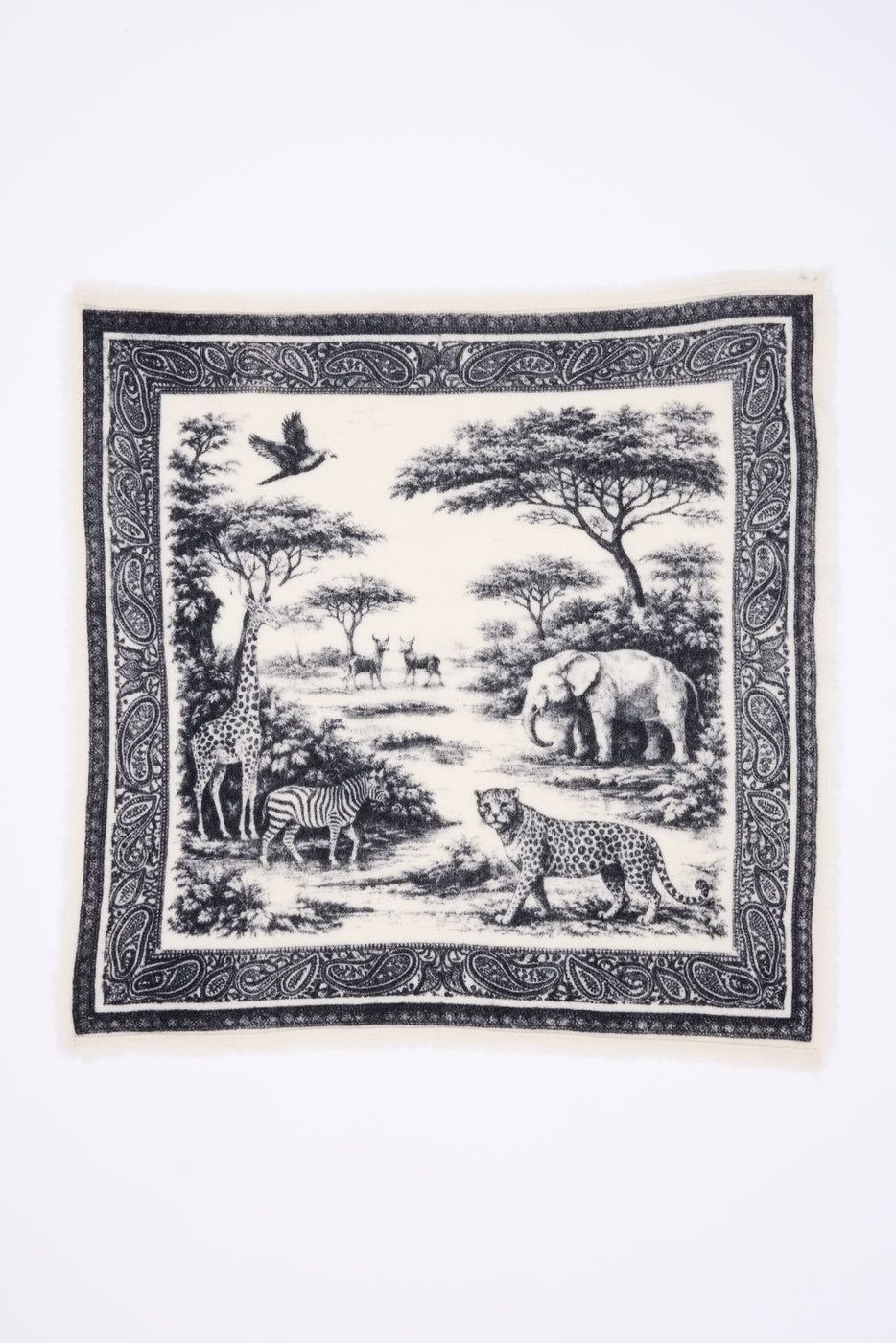 Pañuelo pequeño Toile de Jouy - Negro - Infantil
