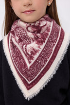 Bandana pequeño Toile De Jouy - Burdeos - Niño