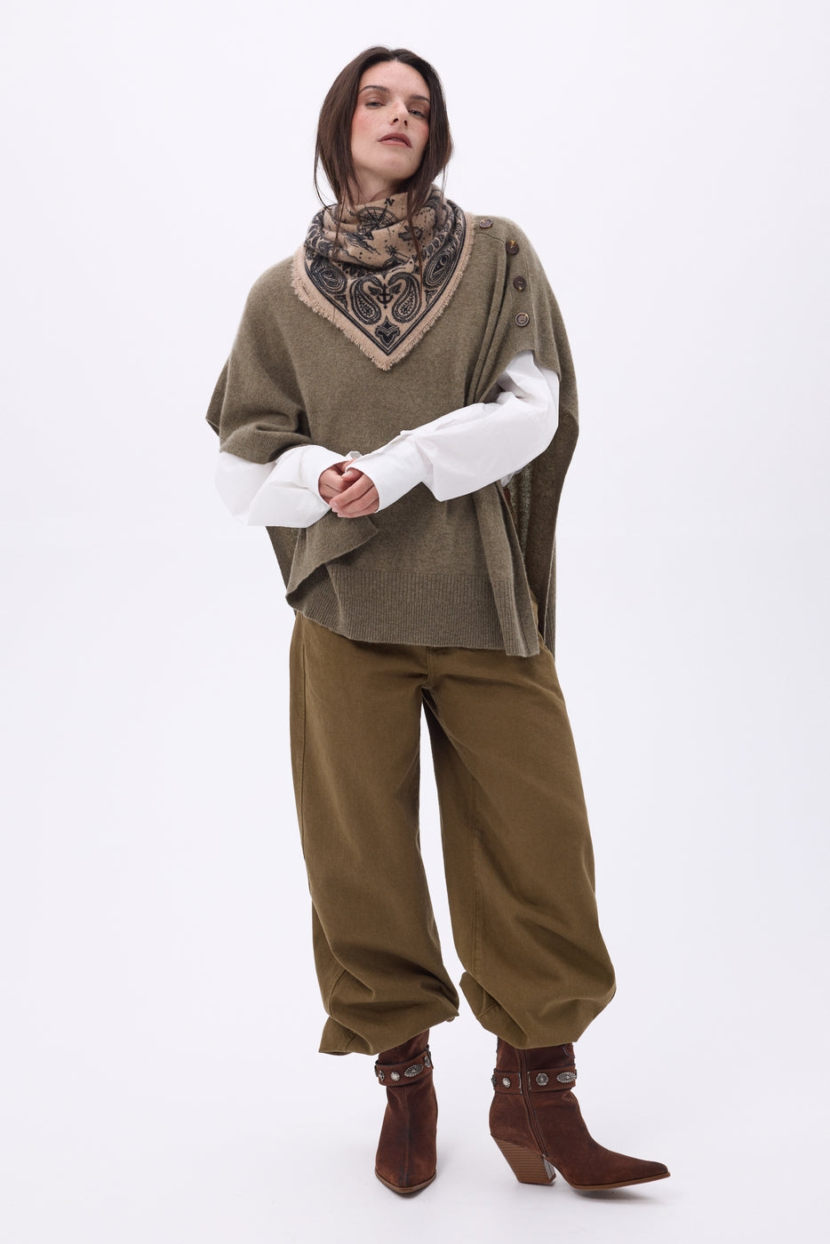 Petit Bandana Vasco - Beige Creme - Femme