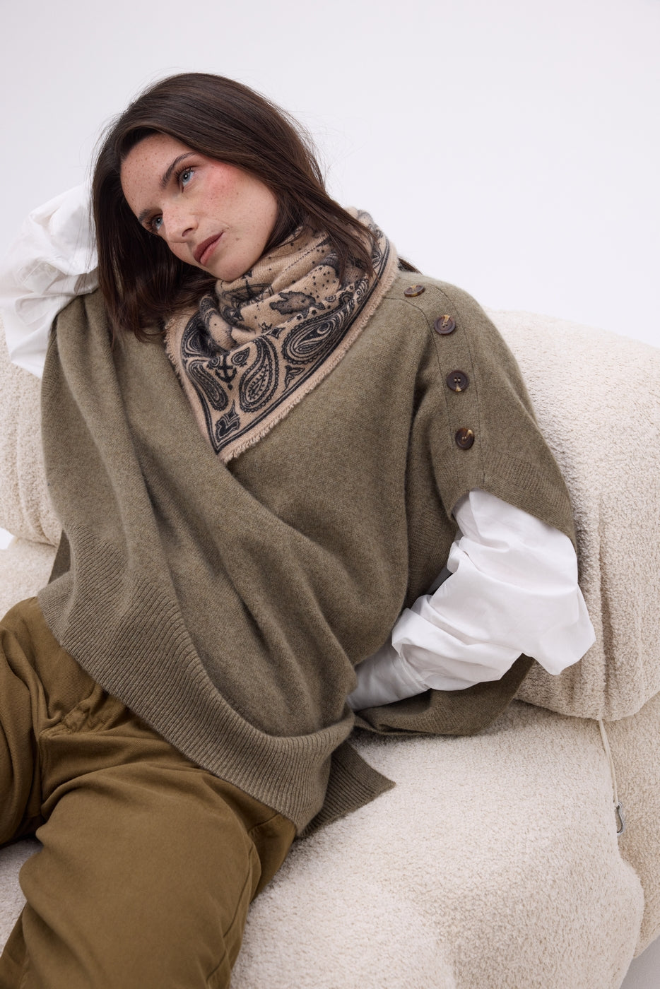 Petit Bandana Vasco - Beige Creme - Femme