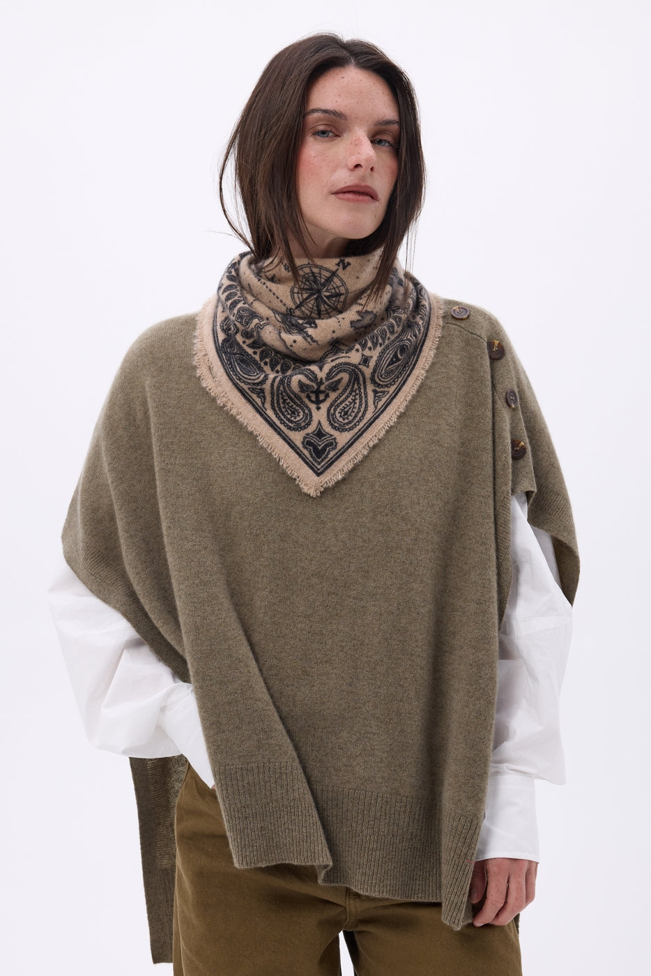 Petit Bandana Vasco - Beige Creme - Femme